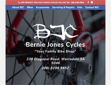 Tablet Screenshot of berniejonescycles.com.au